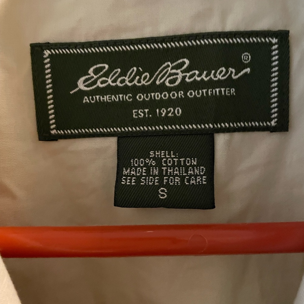 Eddie Bauer Sz Small Double Breasted Belted Trench Coat - Picture 7 of 7